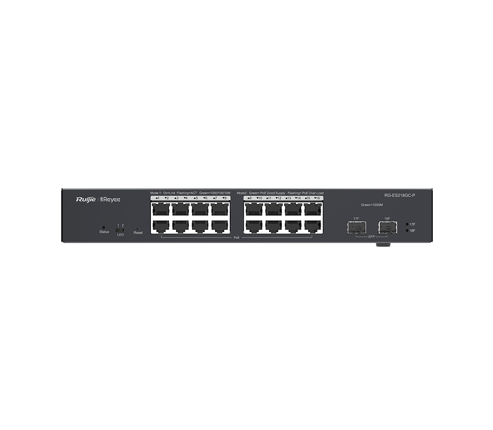 Ruijie RG-ES218GC-P 18-Port Gigabit Smart POE Switch